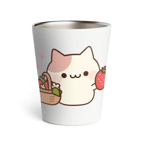 ラブリーなにゃんこ　いちごver. Thermo Tumbler