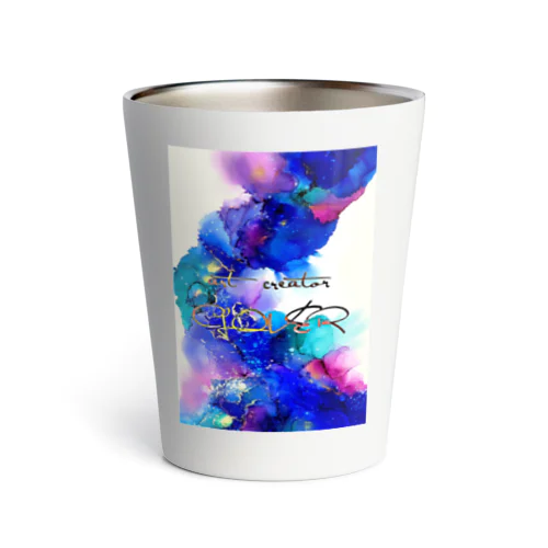 アルコールインクアート登り龍 Thermo Tumbler