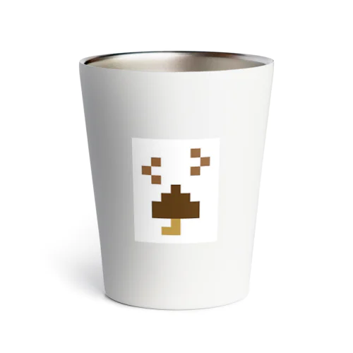 ドット絵うんちきのこ Thermo Tumbler