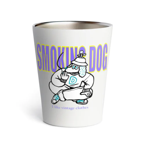 smoking dog Thermo Tumbler