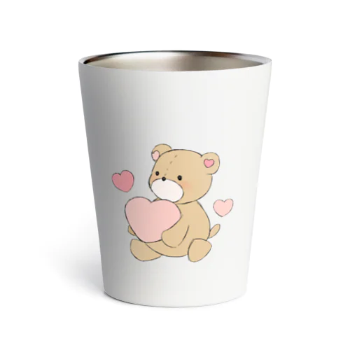 ハートが大好きなクマ🧸 Thermo Tumbler