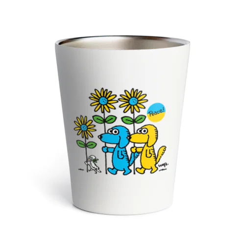 sunflower dog Thermo Tumbler