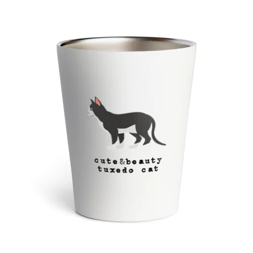 猫1-17 タキシード猫 Thermo Tumbler