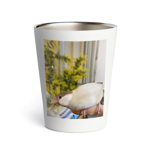 文鳥のもなか、よろしくね！ Thermo Tumbler