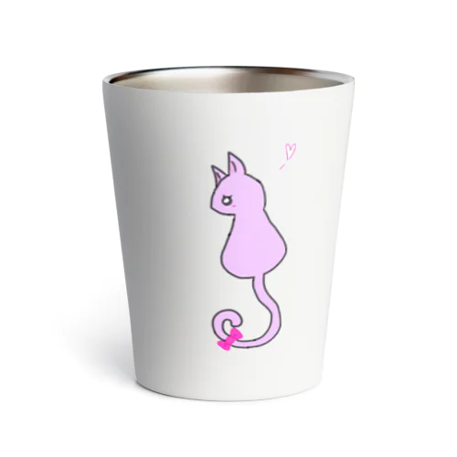 ★根古水ヒメ着用アイテム★『ネコのノルちゃん』(ラベンダー) ฅ^ơωơ^ฅ♡ Thermo Tumbler