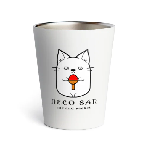 ねこさんとラケット(卓球) Thermo Tumbler