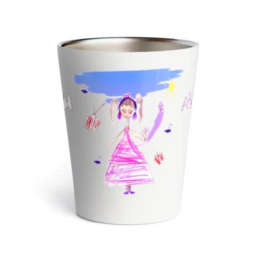 飴を持った女の子 Thermo Tumbler