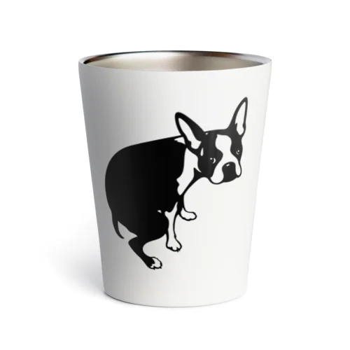 ボストンテリアうんちの犬 Thermo Tumbler