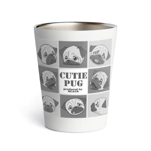 Cutie Pug 8面相 Thermo Tumbler