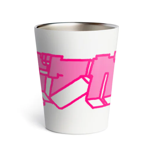 hiscore tobokegao logo pink サーモタンブラー