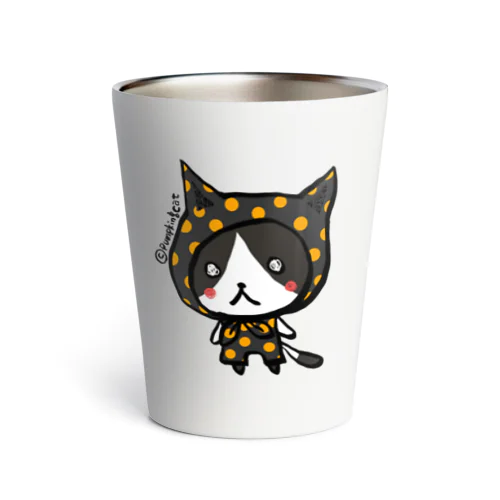 ドットほっかむり_neko Thermo Tumbler