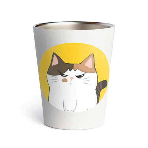 大きめまんまる三毛猫 Thermo Tumbler