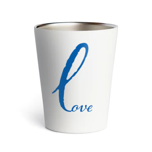 Love Blue Ribbon Thermo Tumbler