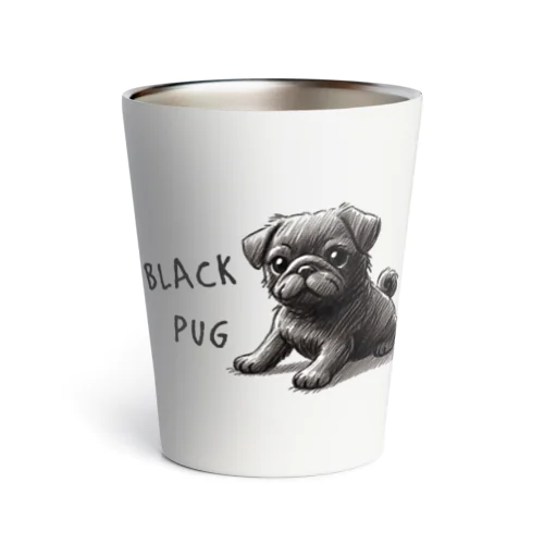 BLACK　PUG Thermo Tumbler