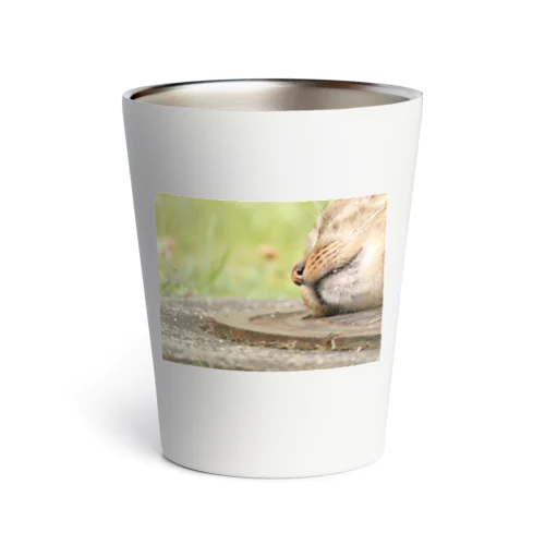 野良猫の口元 Thermo Tumbler