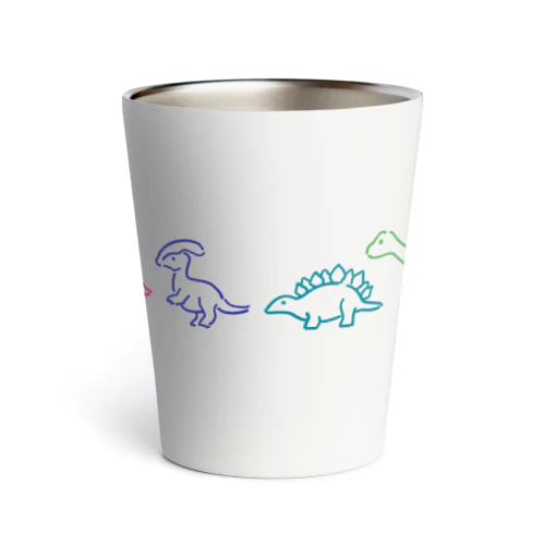 DINOSAURS Multi Colour Thermo Tumbler