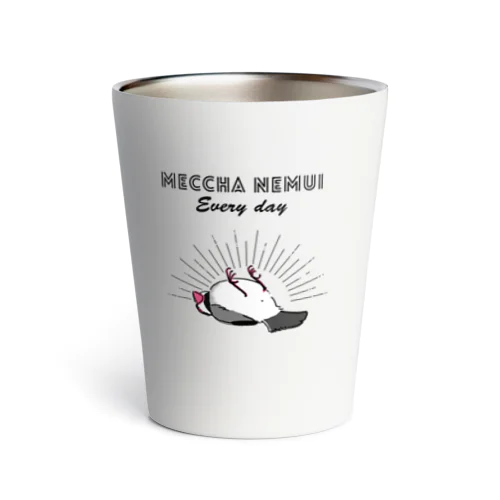 MECCHA NEMUI 文鳥 Thermo Tumbler