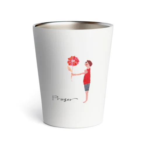 「Prayer」花と少年 Thermo Tumbler