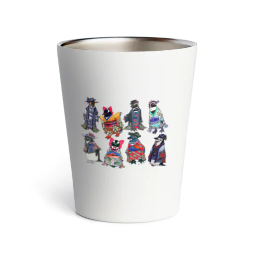 Kimono Penguins Thermo Tumbler