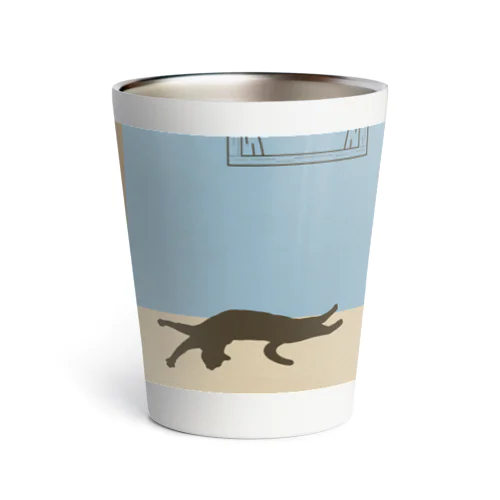 ねこ　心地よいリズム Thermo Tumbler