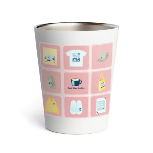 TealBlueItems _Cube PINK Ver. Thermo Tumbler