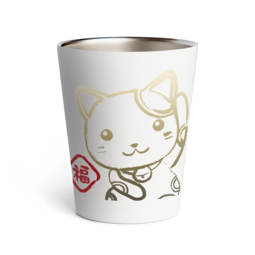 はぴニャンタンブラー白 Thermo Tumbler