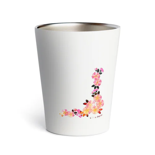 サーモタンブラー【和柄】水彩画風・桜模様・Love Japan Thermo Tumbler