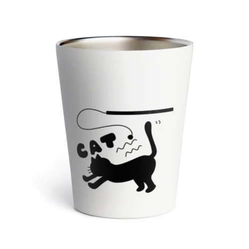 黒の世界（猫じゃらし） Thermo Tumbler