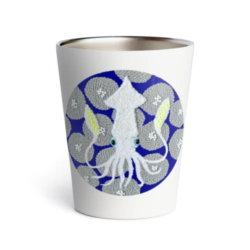 パンチニードル烏賊 Thermo Tumbler