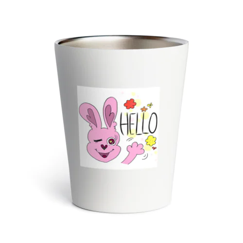 ピンクうさぎのピンカ  HELLO Thermo Tumbler