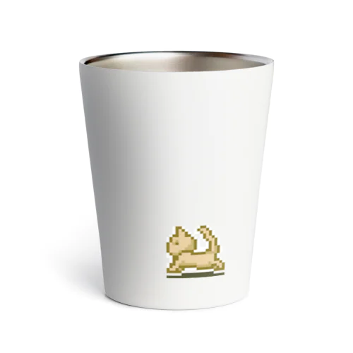 いもねこ探検隊いもを探して走るよ、左 Thermo Tumbler