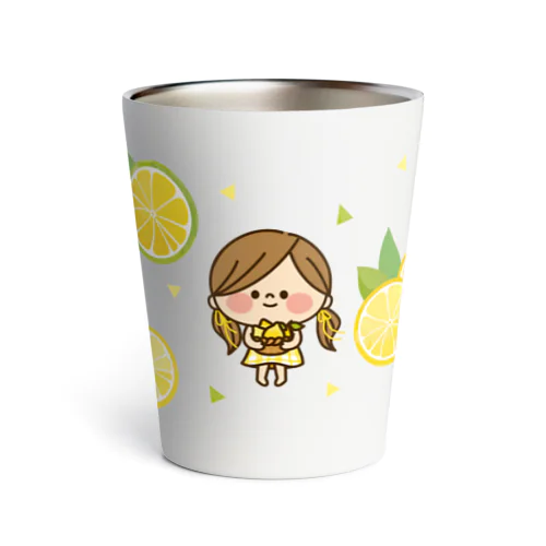 かわいい主婦の1日 レモン柄 Thermo Tumbler