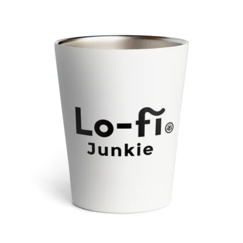 Lo-fi Junkie TUMBLER 【WHITE / SILVER】 サーモタンブラー