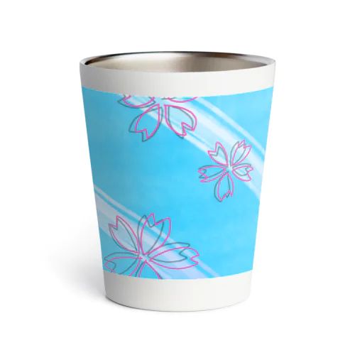 水面の桜 Thermo Tumbler