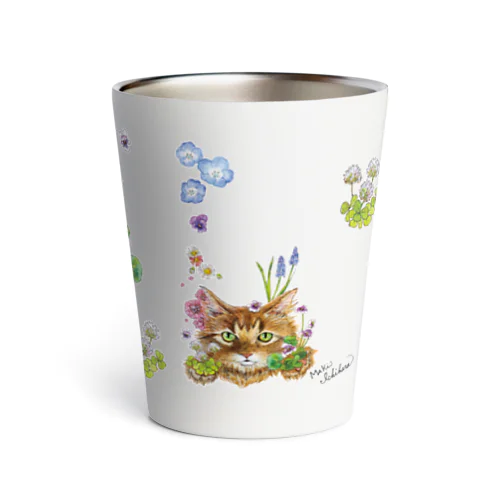 花咲かCAT Thermo Tumbler