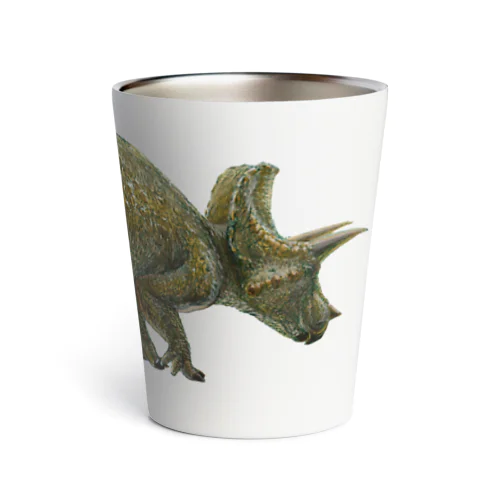 Triceratops horridus(トリケラトプス ・ホリドゥス)着彩画 Thermo Tumbler