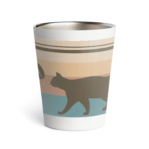 ねこ　コーヒー豆との時間 Thermo Tumbler