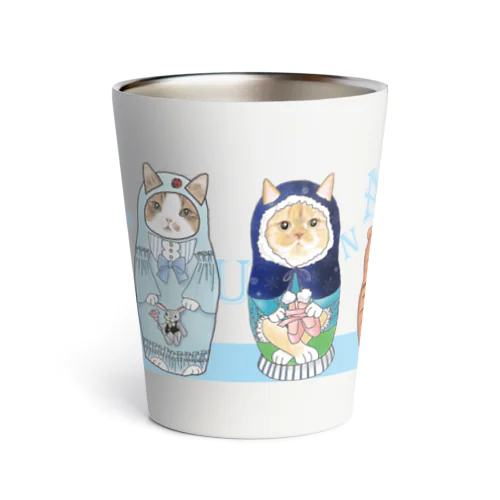 にゃんこマトリョーシカA Thermo Tumbler