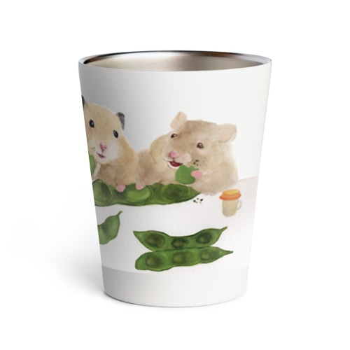 【KAMAP】枝豆とハムスター兄弟 Thermo Tumbler