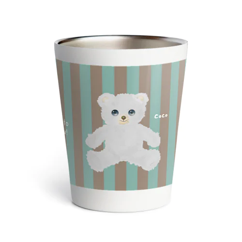 【Hug me】（白くま） Thermo Tumbler