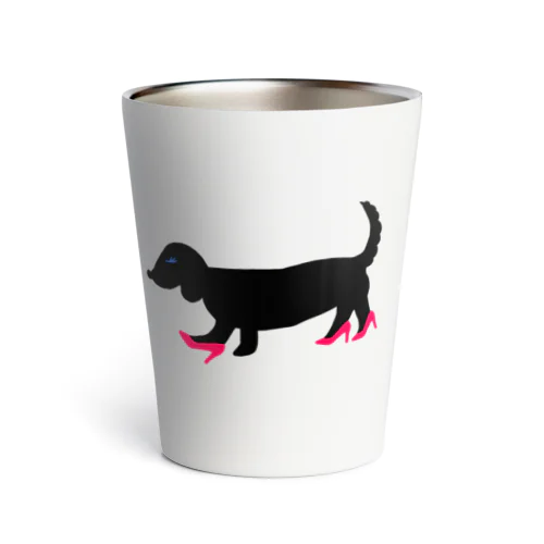 ハイヒールを履いた犬 Thermo Tumbler