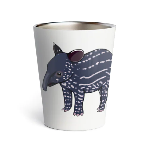 Baby Malayan tapir(マレーバクの子供) Thermo Tumbler