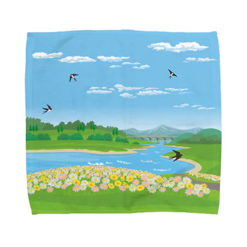 春の風景 part3 th003 Towel Handkerchief