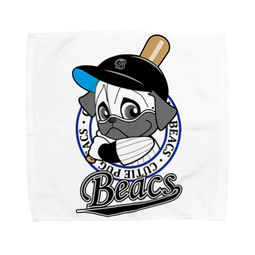 CutiePugBEACS baseball Towel Handkerchief