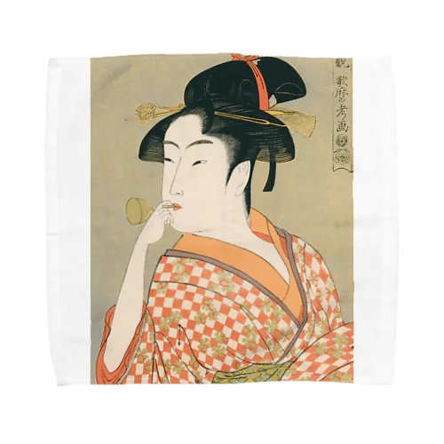 Ukiyoe　Utamaro Towel Handkerchief