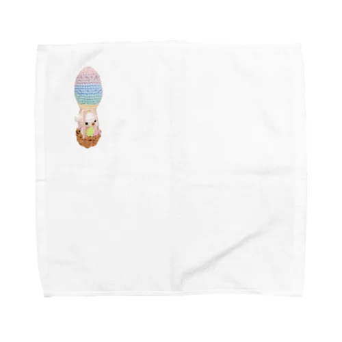 気球に乗ったくまたん（いちご） Towel Handkerchief