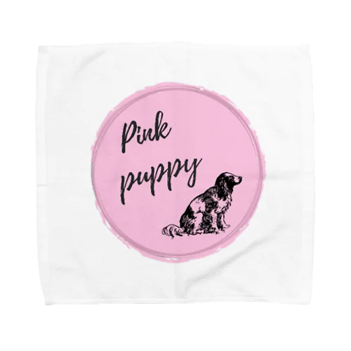 Pink puppy シリーズ Towel Handkerchief