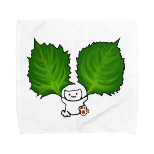 大葉ねこ Towel Handkerchief