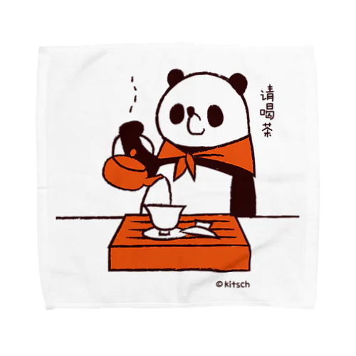 パンダのおはなし　おちゃっこパンダ Towel Handkerchief