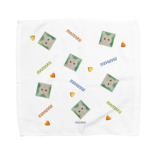 neko neko okao ままるちゃん Towel Handkerchief